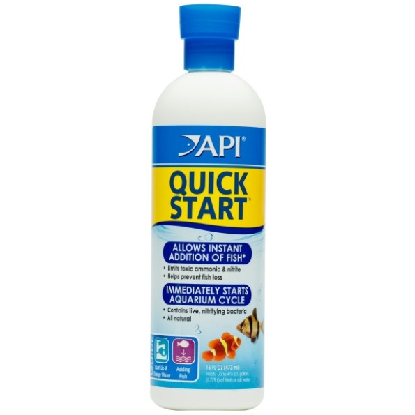 petshome api quick start 16oz 473ml nitrifying bacteria to immediately start freshwater saltwater aquarium