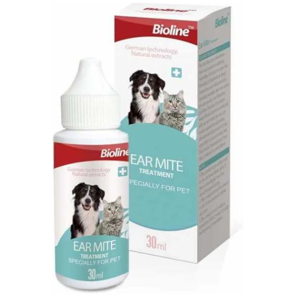 petshome bioline ear mite treatment for cats dogs 30ml 2