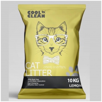 Cool Clean Clumping Cat Litter Lemon 10kg