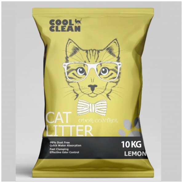 petshome cool clean clumping cat litter lemon 10kg 3