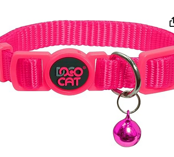 Doco Puffy Cat Collar (DCAT010) Color - Pink(19-31cm)