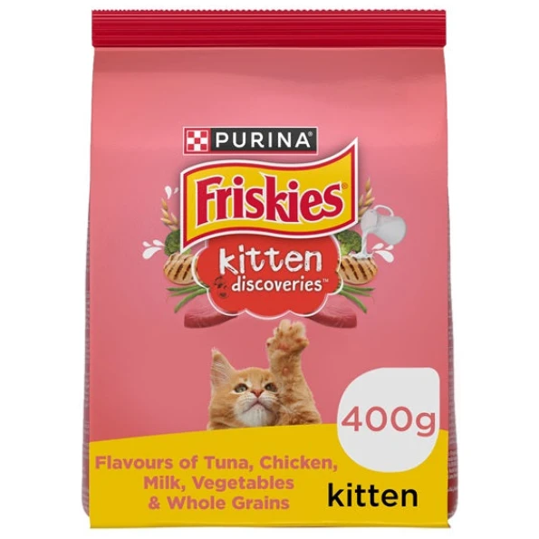 petshome friskies kitten discoveries cat dry food 400g 8