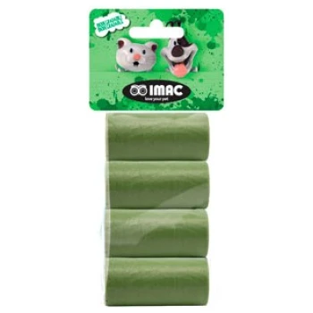 IMAC 4 Rolls Of 15 Biodegradable Waste Bags and Hygienic