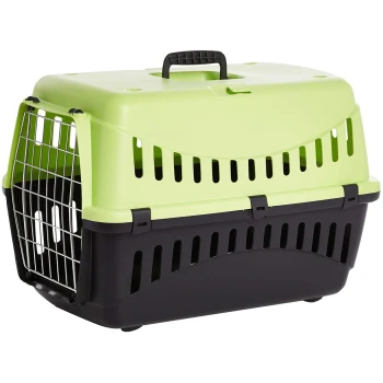 MP Bergamo Gipsy Large Black amp Blue Pet Carrier Crate 58x38x38cm