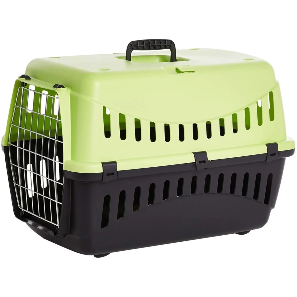 petshome mp bergamo gipsy large black blue pet carrier crate