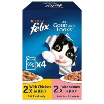PURINA Felix Adult Chicken  Salmon Wet Cat Food