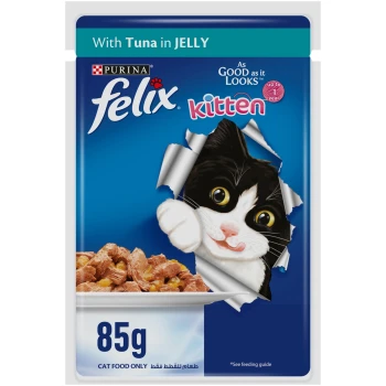 Purina Felix Kitten With Tuna In Jelly 85G