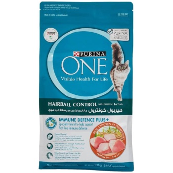 Purina One Hairball Control With Chicken 1+ Years Dry Cat Food 1.2kg