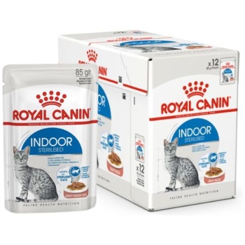 Royal Canin Indoor Sterilised in Gravy Cat Wet Food 12x85g