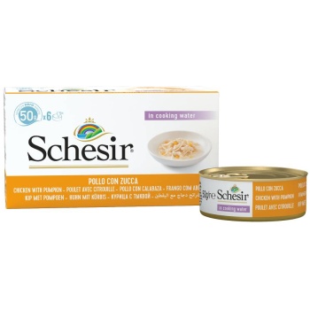 Schesir Nature Chicken Fillets with Pumpkin for Cats 50g x 6