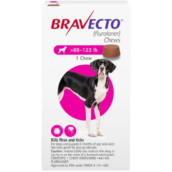 BRAVECTO Extra Large Dogs FLURALANER gt88 -123 lbs