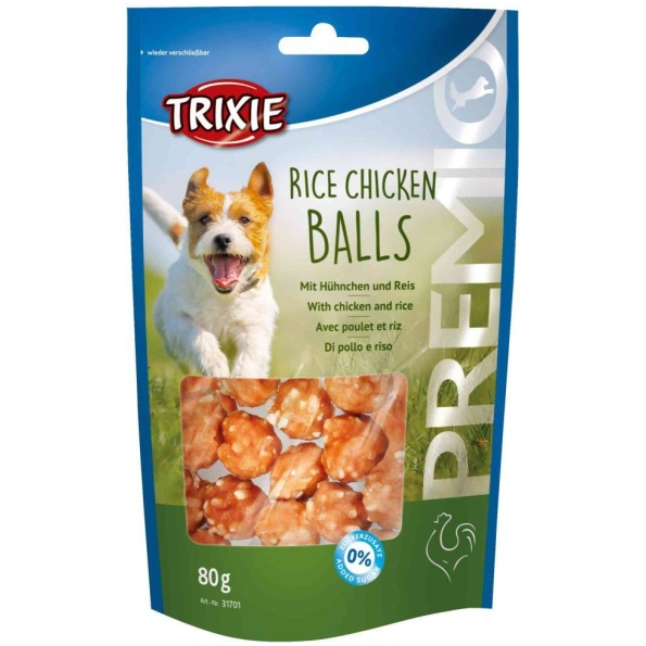 treat for dogs premio rice chicken balls 80 g