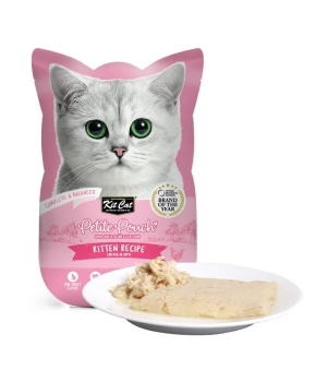 Kit Cat Petite Pouch Wet Cat Food with Chicken in Aspic for Kittens 70 gr