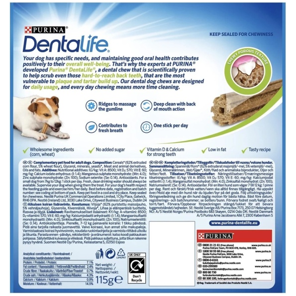 Purina Dentalife Daily Oral Care Small Dog 7-12kg 115g