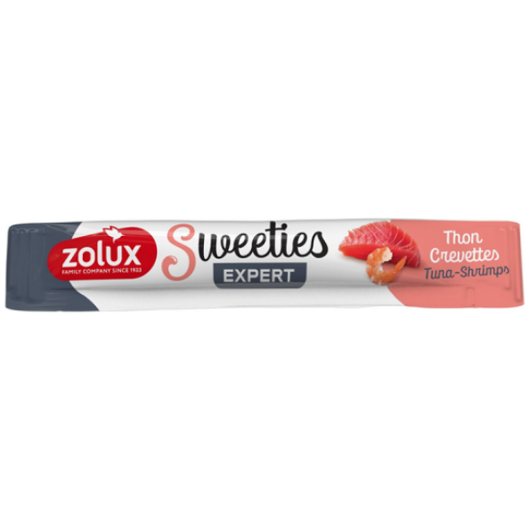 zoluxsweetiescreamysticktunaandshrimpcattreat 14g