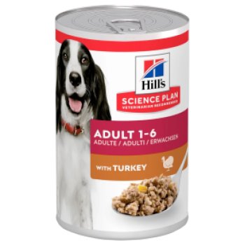 Hills Science Plan Wet Food with Turkey for Adult Dogs 1-6 Years 370g