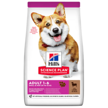 Hills Science Plan Dry Food with Lamb & Rice for Small & Miniature Breed Adult Dogs 1-6 ears 1.5 kg