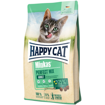 Happy Cat Minkas Perfect Mixed Dry Food with Chicken, Lamb & Fish for Adult Cats