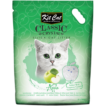 Kit Cat Classic Crystal Cat Litter Apple 5L