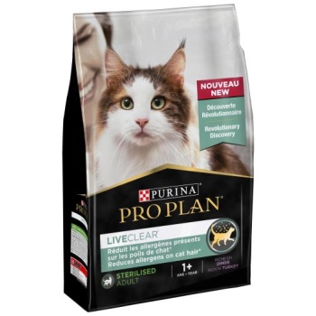 Purina Pro Plan LiveClear Sterilised Adult Dry Cat Food with Turkey – 2.8 kg