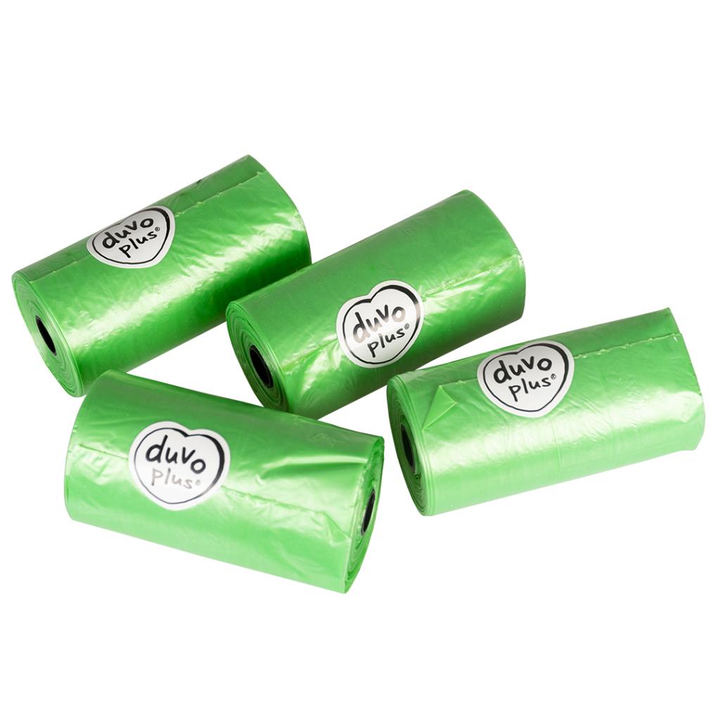Duvo Plus Green Dog Waste Bags 4 x 20 per pack