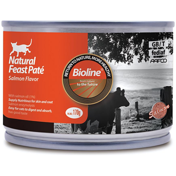 Bioline Natural Feast Pate Cat Can Salmon Flavor 170g