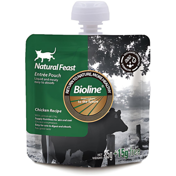 Bioline Natural Feast Entree Pouch Chicken Recipe 85g15g
