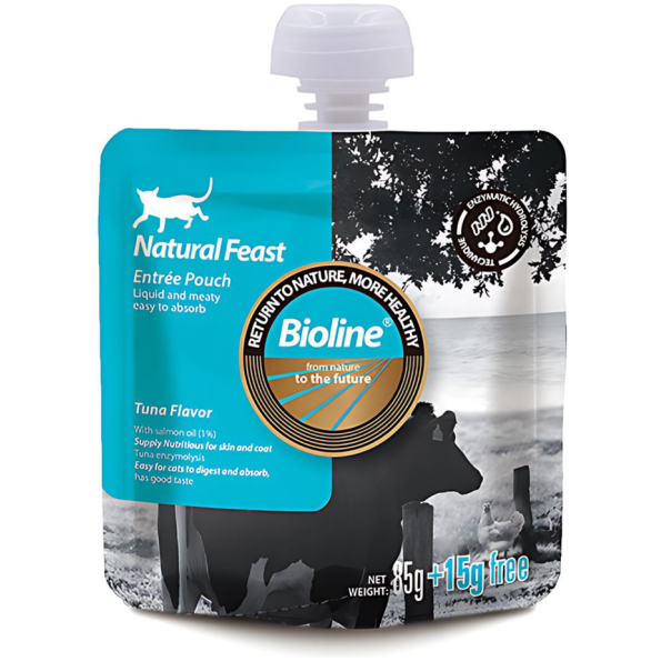 6970117126372 Bioline Natural Feast Entree Pouch Tuna Flavor 85g15g Min Order 6pcs