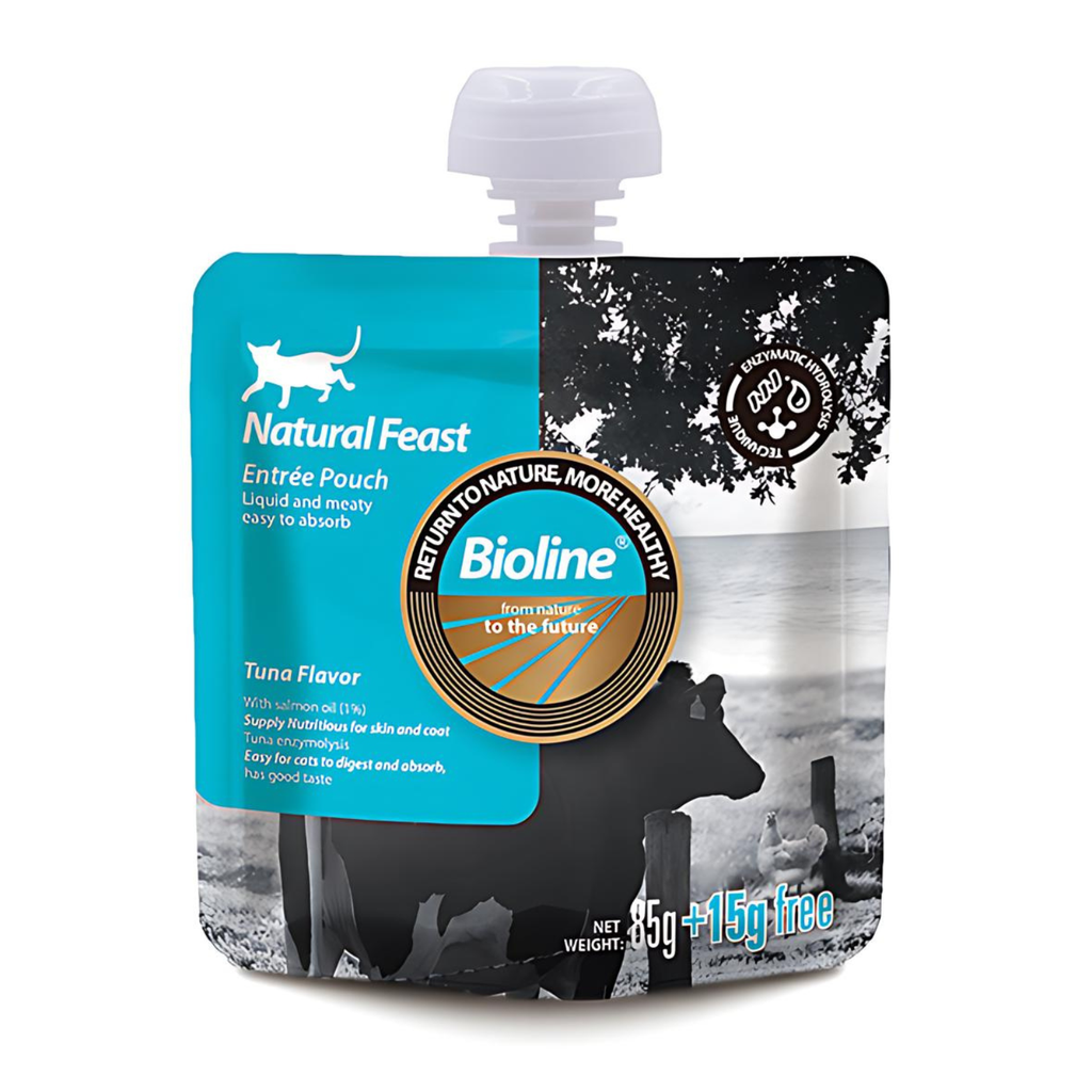 Bioline Natural Feast Entree Pouch Tuna Flavor 85g15g