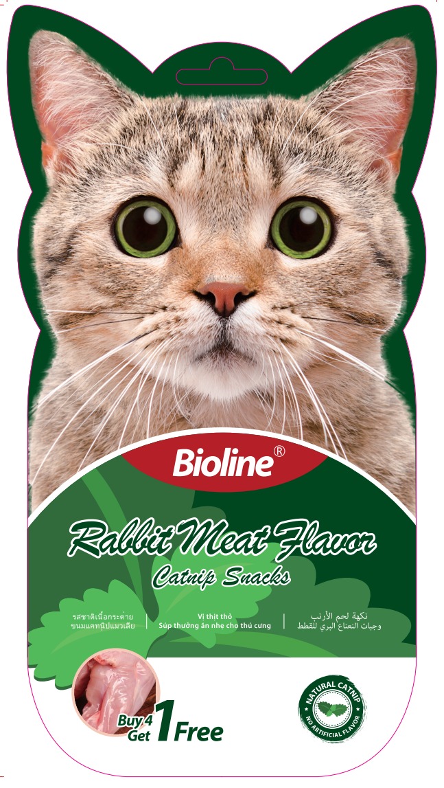 Bioline Catnip Snacks -Rabbit meat flavor