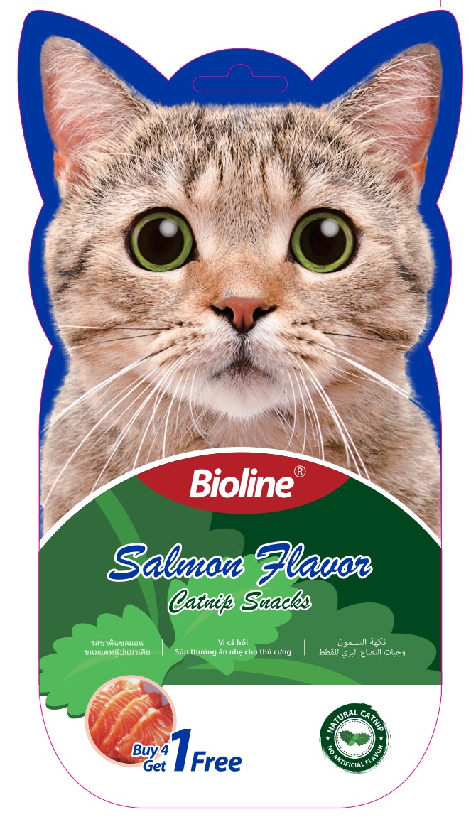 Bioline Catnip Snacks - Salmon flavor