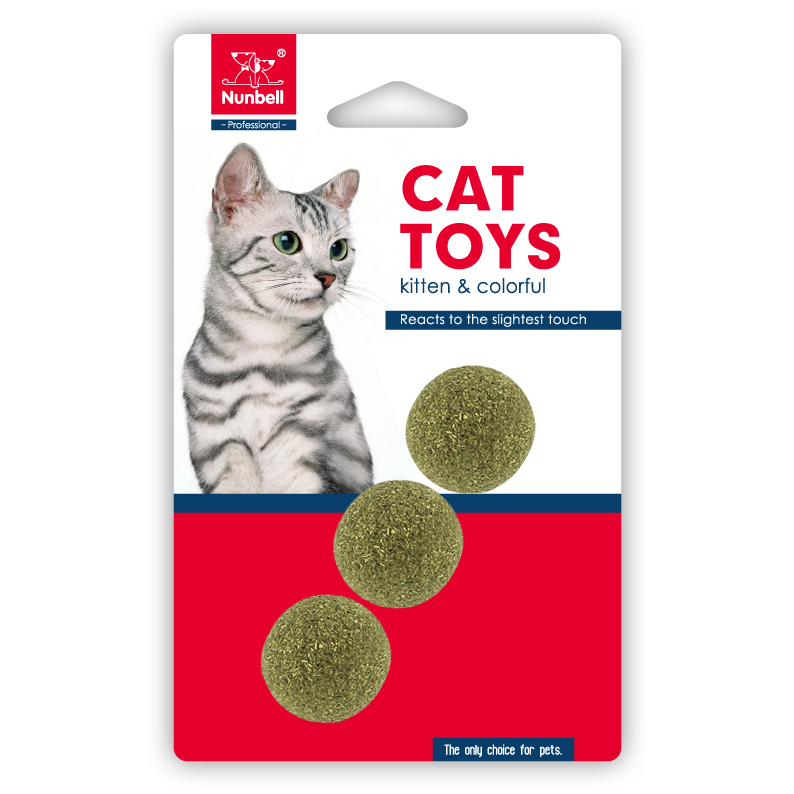 3PC Catnip Balls - Double Suction