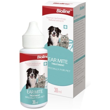 Bioline Ear Mite TreatmentDog amp Cat 30ml