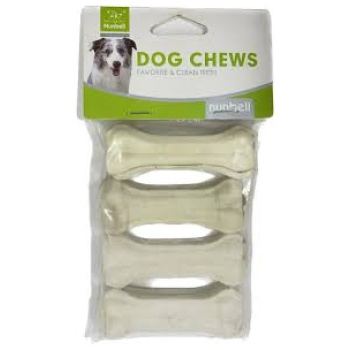 Nunbell Bones Chew Dog Toy for Dogs 4 pcs