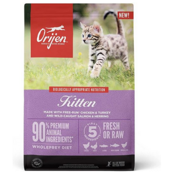 Orijen Dry Food with Chicken, Turkey amp Fish for Kittens 340 gr