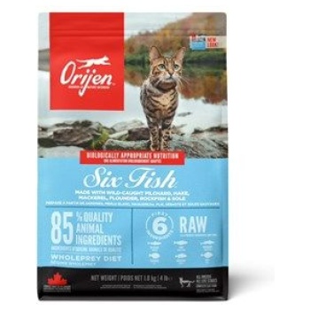 Orijen Six Fish Dry Cat Food 340 gr
