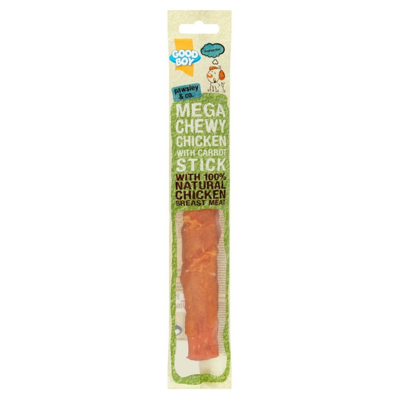 Good Boy Mega Chewy Stick Dog Treat with Chicken amp Carrot 100 gr