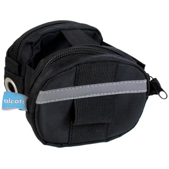 Alcott Essentials Small to Medium Black & Gray Dog Poop Bag Holder for Retractable Leashes 1 pcs