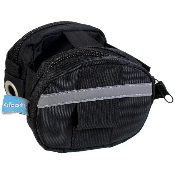 Alcott Essentials Small to Medium Black & Gray Dog Poop Bag Holder for Retractable Leashes 1 pcs
