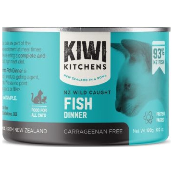 Kiwi Kitchens Wet Cat Food with Fish 170 gr