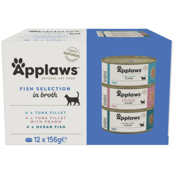 Applaws Fish Selection Multipack in Broth Cat Wet Food 12x156g