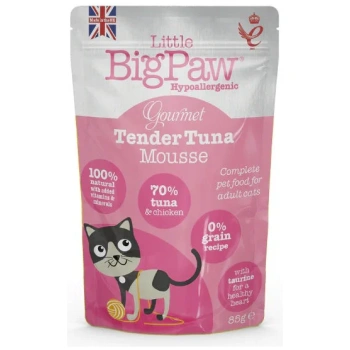 Little Big Paw Hypoallergenic Gourmet Mousse with Tuna & Chicken for Adult Cats 85 gr