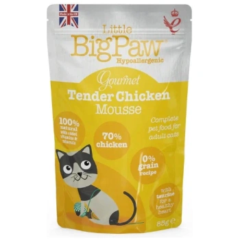 Little Big Paw Hypoallergenic Gourmet Mousse with Chicken for Kittens 85 gr