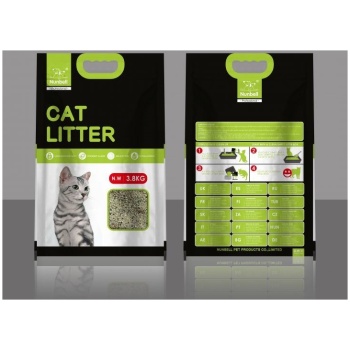 3.8KG Activated Carbon Crushed Cat Litter - Colorful Bag