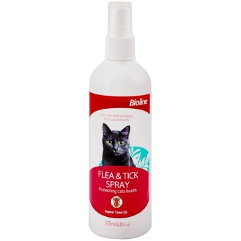 Bioline Flea & Tick Cat Spray with Neem Tree Oil 175