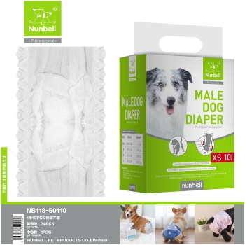 Nunbell 10PC Male Dog Diapers No1