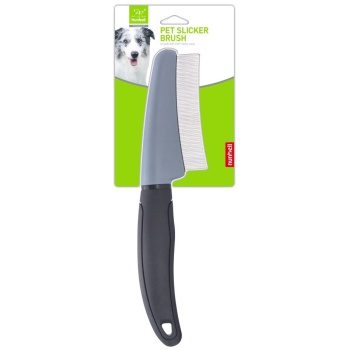 Monochrome handle flea comb - black