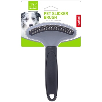 Monochrome handle double-row nail rake - black