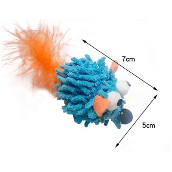 2PC Chenille Big Eye Feather Mouse