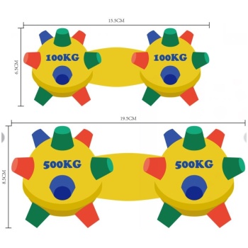 Large water bucket nail dumbbell